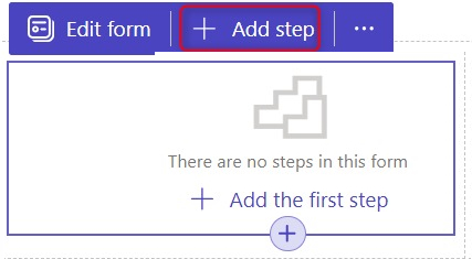 Click on add step